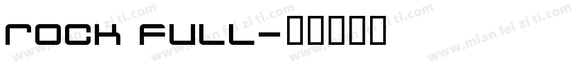 rock full字体转换